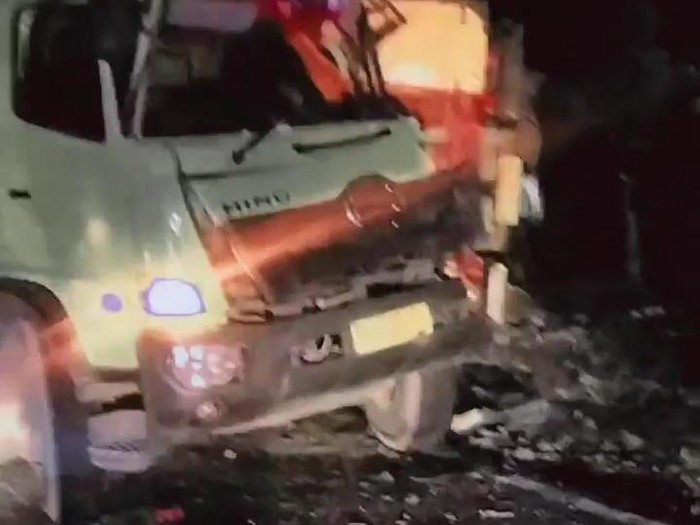 Tabrakan beruntun di Sibolangit