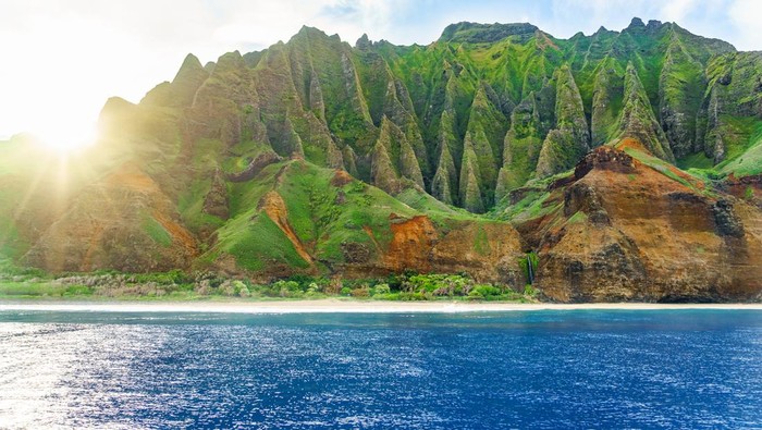 Napali Coast Kauai sunrise boat trip
