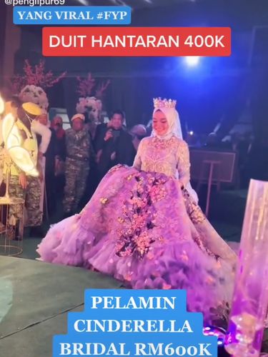 Pasangan pengantin viral di media sosial.