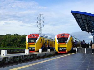 Gratis! Kereta Api Sulsel Resmi Beroperasi Terbatas Hari Ini