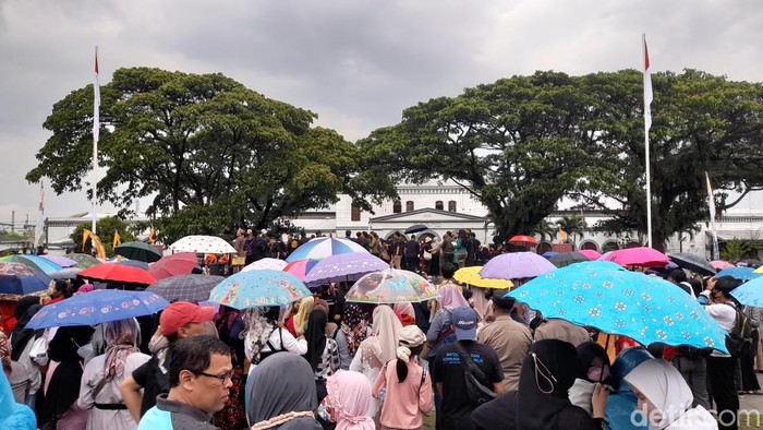 Perayaan HUT Bogor di alun-alun (Muchamad Sholihin/detikcom)