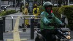 Portal S Penghalang Motor Dipasang di Trotoar Metropole Jakpus