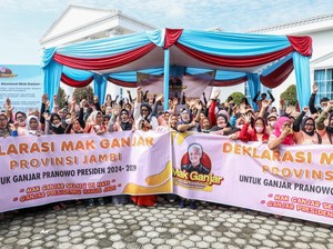 Emak-emak di Jambi Dukung Ganjar Nyapres karena Bisa Jaga Harga Sembako
