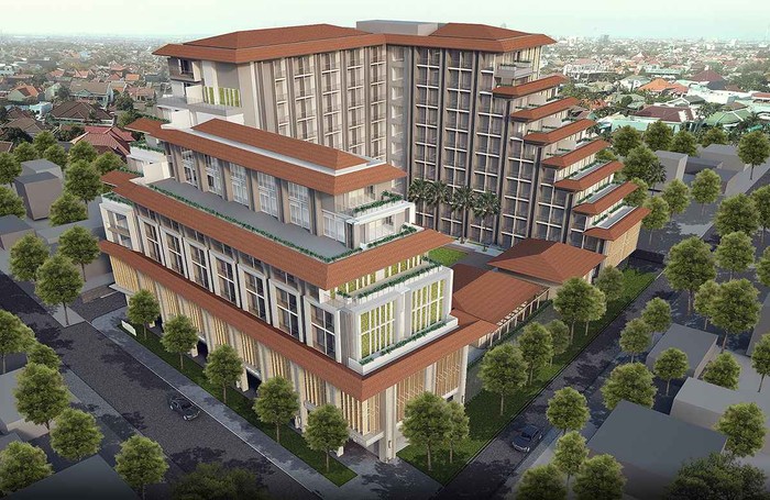 Siteplan, gambar animasi Apartemen Royal Kedhaton di kawasan Malioboro, berkasus dan menjadikan Eks Walkot Jogja Haryadi Suyuti sebagai tersangka. (Sumber: KPK)