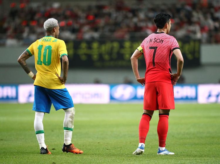 Momen Son Jumpa Idolanya, Neymar si Pesepakbola Terbaik Dunia