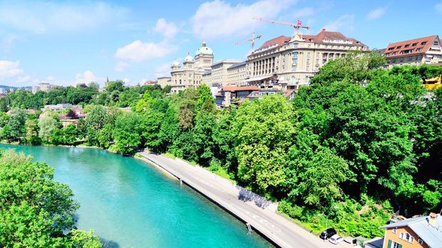 Sungai Aare di Bern, Swiss