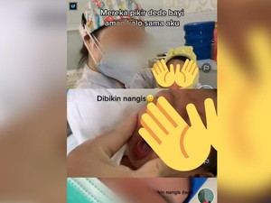 Heboh Nakes Tempelkan Masker ke Wajah Bayi, Dokter Ingatkan Risikonya