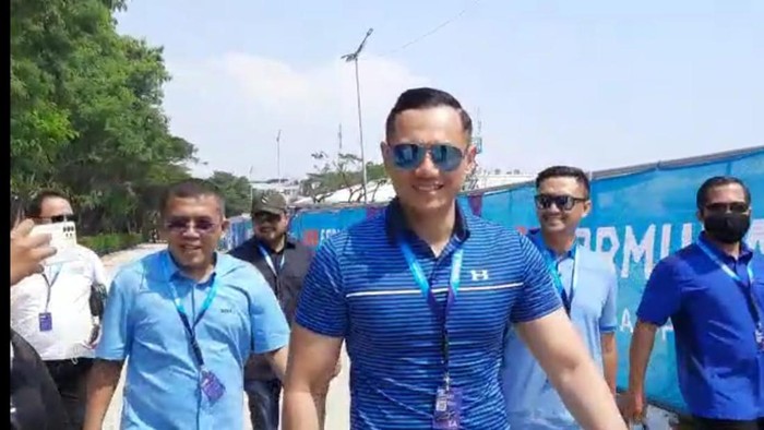AHY di sirkuit Formula E (Tiara-detikcom)