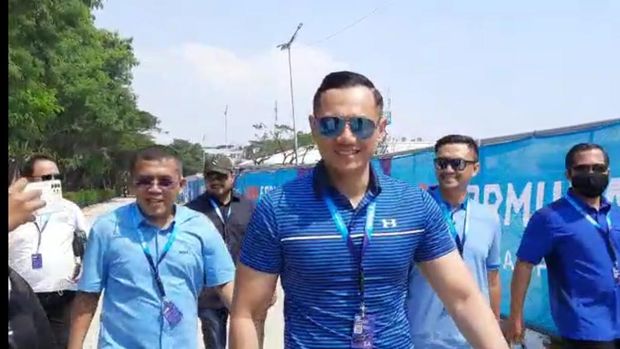 AHY di sirkuit Formula E (Tiara-detikcom)