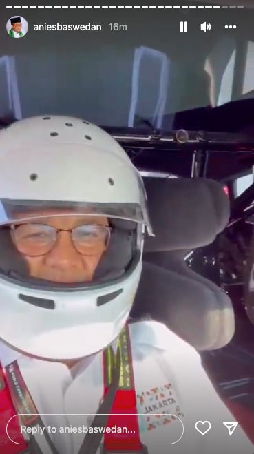 Anies Baswedan jajal Safety Car Formula E di Sirkuit Ancol