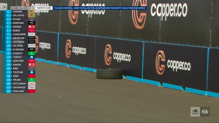 ban lepas di Formula E Jakarta