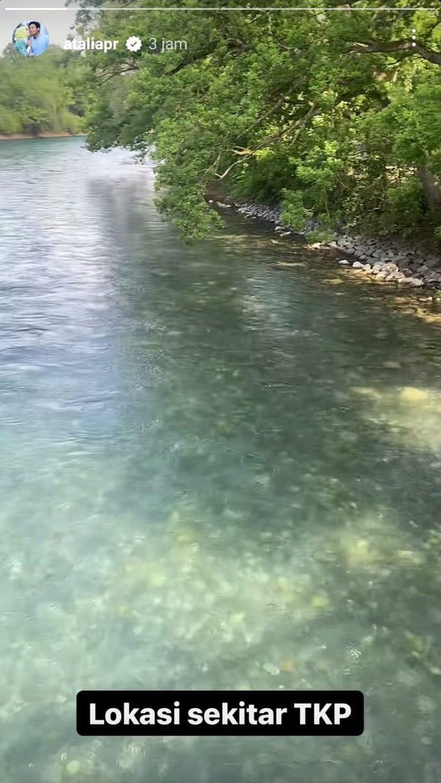 Instastory Atalia istri Ridwan Kamil soal pencarian anaknya, Eril. (Instagram Atalia)