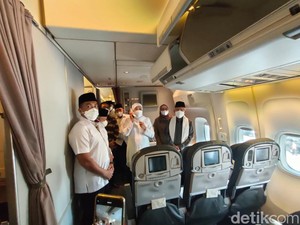 Pesan Wapres untuk 449 Jemaah Haji Kloter Pertama asal Jatim