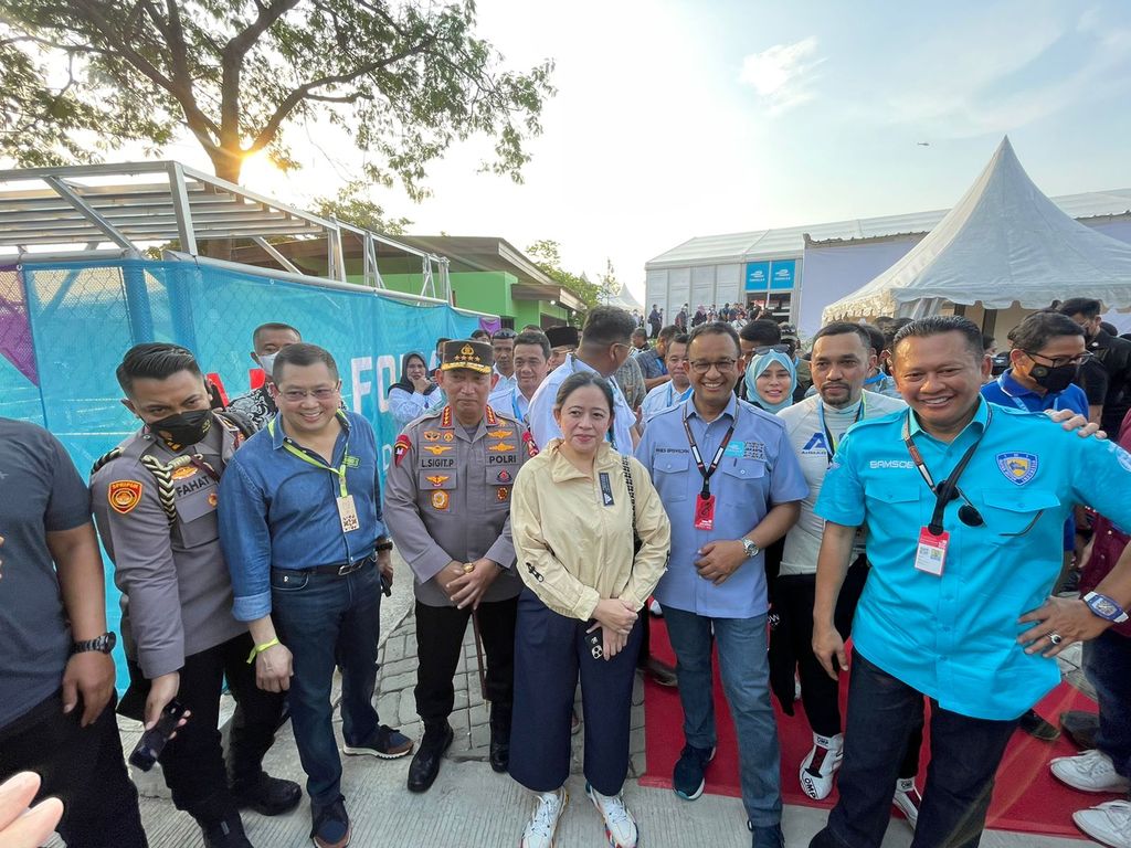 Ketua DPR Puan Maharani menghadiri balapan Formula E di Ancol, Jakarta, 4 Juni 2022. (Dok DPR)