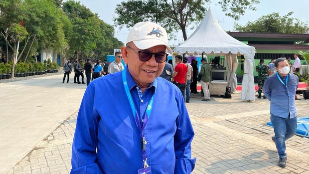 M Taufik datang ke Sirkuit Formula E (Tiara/detikcom)