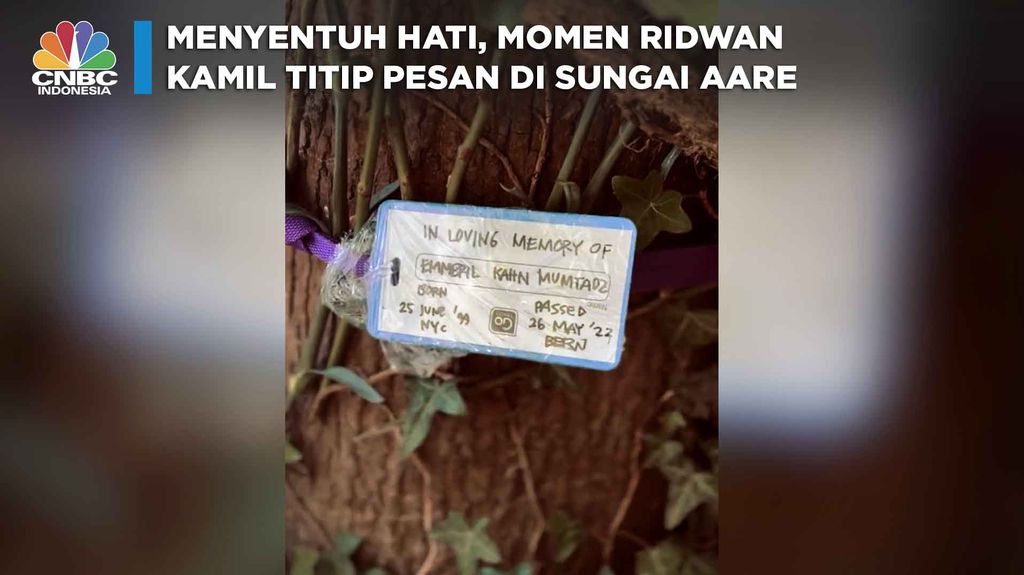 Menyentuh Hati, Moment Ridwan Kamil Titip Pesan di Sungai Aare, Swiss