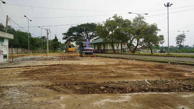 Proyek skybridge Stasiun Bojong Gede (dok. BPTJ)