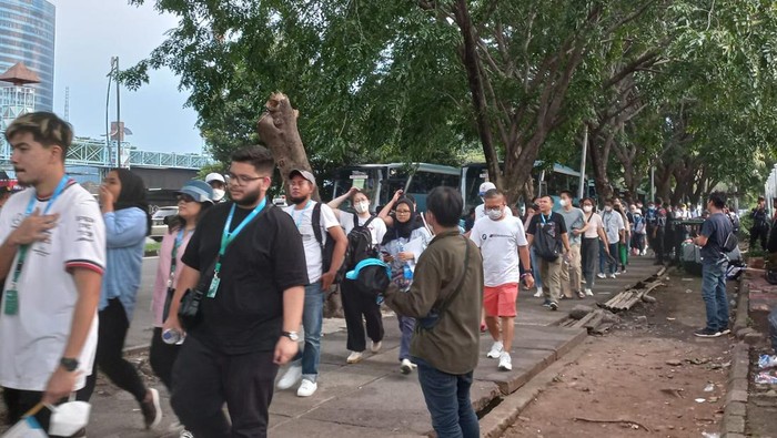 Suasana JIExpo usai balapan Formula E selesai (Foto: Anggi Muliawati/detikcom)
