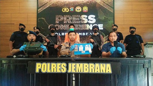 Tersangka Sahid saat diekspos ke madia di Mapolres Jembrana, Sabtu (4/6/2022)