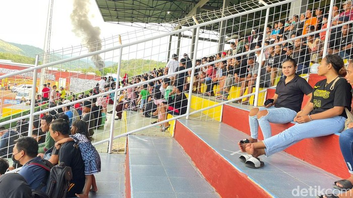 PSM Makassar latihan di Stadion Gelora BJ Habibie Parepare.