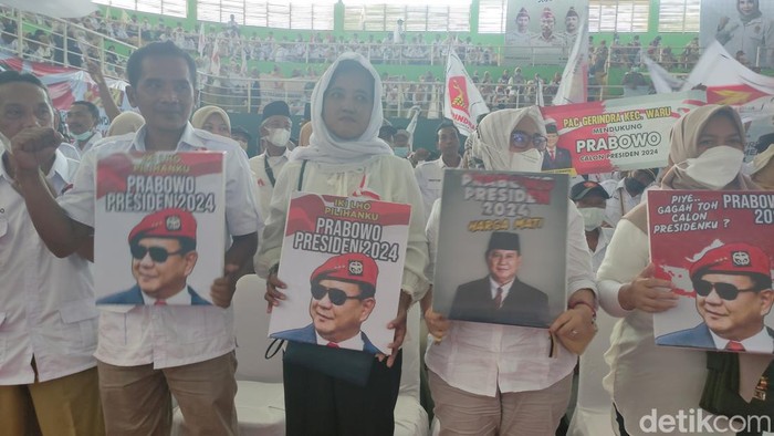 Simpatisan Gerindra deklarasi capres 2024 di Sidoarjo