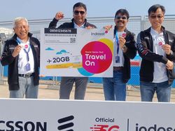 Uji Kecepatan 5G Indosat di Sirkuit Formula E