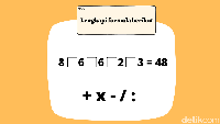 Lengkapi operasi hitungnya agar hasilnya 48. Foto: Dharmajati Yusuf Fadli/detikHealth