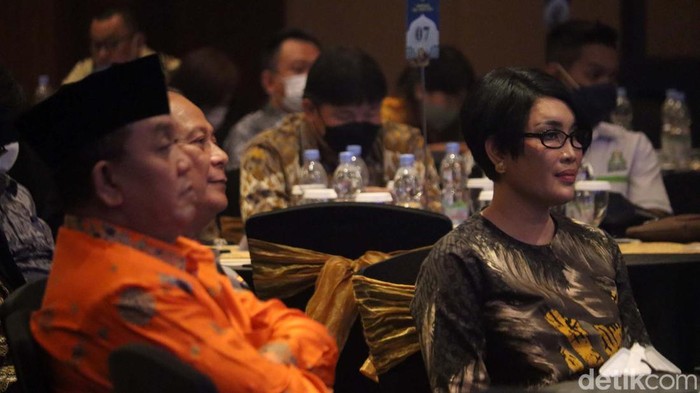 Asosiasi Pengusaha Indonesia (Apindo) Jabar gelar halal bihalal di Bandung, Senin (6/6/2022). Polda Jabar memastikan iklim investasi di Jabar terjaga dengan baik.