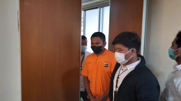 Faisal Marasabessy, pelaku pemukulan anak anggota DPR (Foto: Yogi/detikcom)