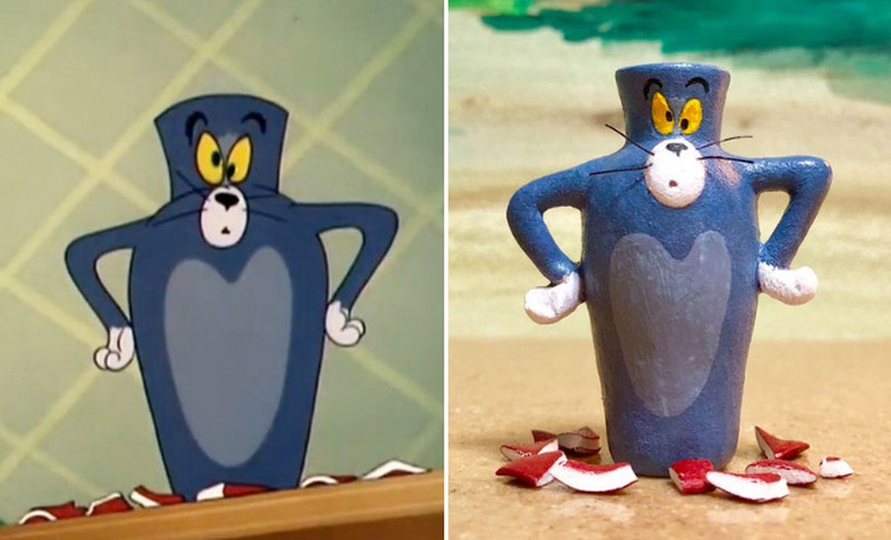 fotoinet patung tom and jerry