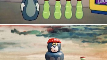 Tom nyamar jadi botol minuman. Foto: Twitter/@inouetable