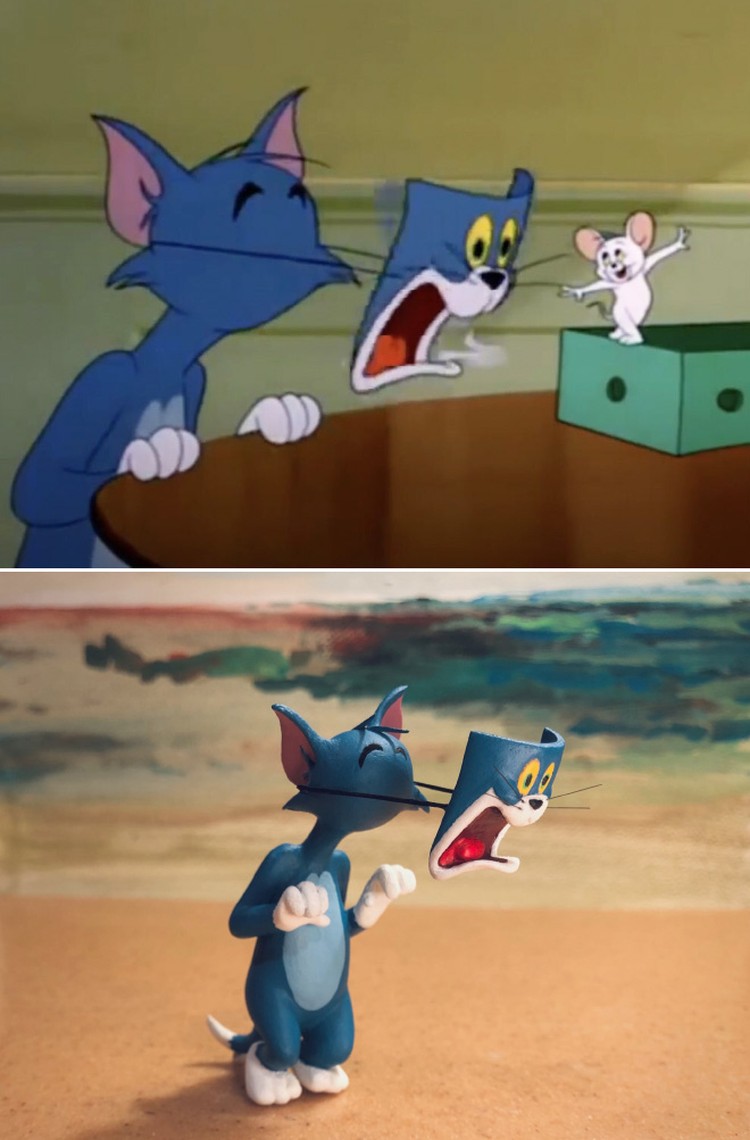 fototinet patung tom and jerry