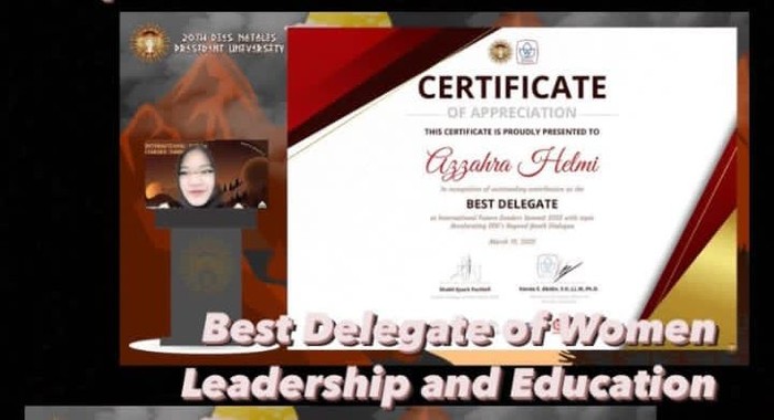 Mahasiswa Unair jadi Best Delegate di ajang intenasional.