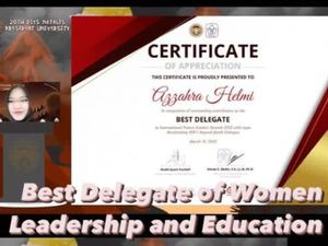 Keren! Mahasiswa UNAIR Jadi Best Delegate di Ajang Internasional FLS 2022