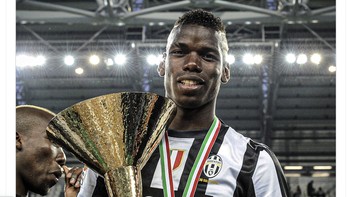Pogba mungkin akan segera berseragam Juventus. Foto: Twitter