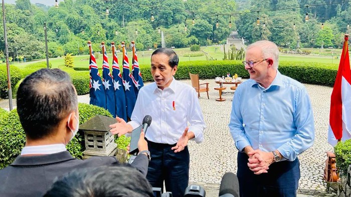 Presiden Jokowi dan Perdana Menteri (PM) Australia Anthony Albanese