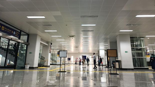 Suasana di Stasiun Manggarai, Senin (6/6) - (Karin-detikcom)