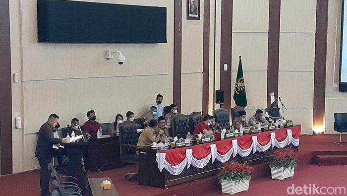 Suasana sidang paripurna di gedung DPRD Medan
