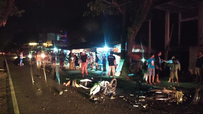 Tabrakan pengendara motor di Tana Toraja, Sulsel.