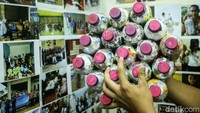 Plastik yang sudah disusun ke dalam botol akan mendapatkan berat tertentu sehingga dapat dijadikan pondasi untuk dibuat ke beberapa bentuk.