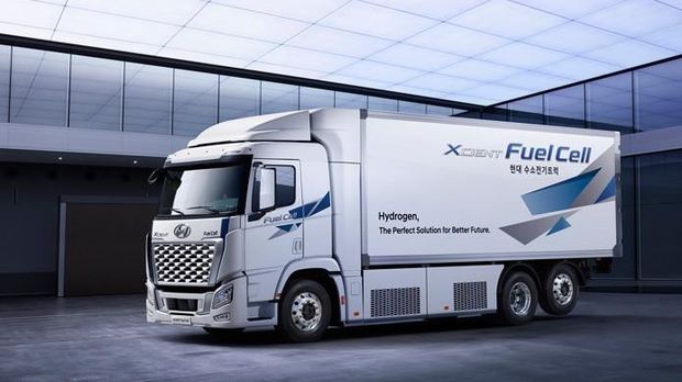 Truk hidrogen Hyundai Xcient mulai beroperasi di New Zealand.