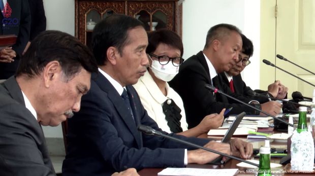 Upacara Penyambutan Resmi Perdana Menteri Australia, Istana Bogor, 6 Juni 2022. (Tangkapan lauyar Youtube)