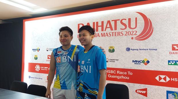 Apriyani Rahayu/Siti Fadia Silva Ramadhanti menang dalam babak pertama Indonesia Masters 2022 di Jakarta, Selasa 7 Juni 2022.