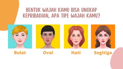 Bentuk Wajah Bisa Ungkap Kepribadian, Tipe Wajah Kamu yang Mana?