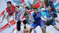 Spanduk-spanduk besar bergambar atlet-atlet bulutangkis Indonesia terpampang di sejumlah titik kawasan Istora.
