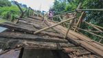 Jembatan Penghubung di Jonggol Ini Rusak Sejak 2016