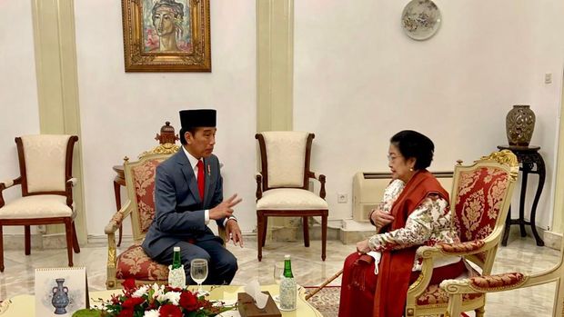 Jokowi Bertemu Megawati di Istana