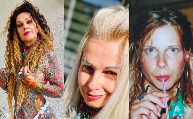 2022/2022/2013. Today a picture of me without makeup #changes, begitu keterangan fotonya. Foto: dok. Instagram/@tattoo_butterfly_flower