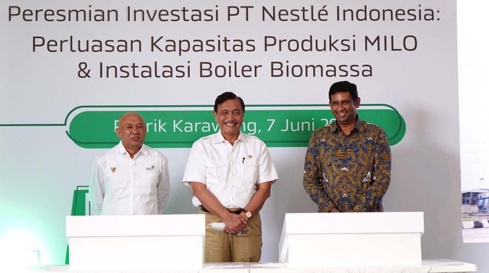 PT Nestle Indonesia melakukan perluasan kapasitas produksi. Peresmian pabrik susu di Karawang, Jawa Barat ini dihadiri Menteri Luhut Pandjaitan dan Teten Masduki.