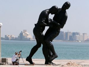 Piala Dunia 2022: Patung Zidane Tanduk Materazzi Hadir Lagi di Qatar